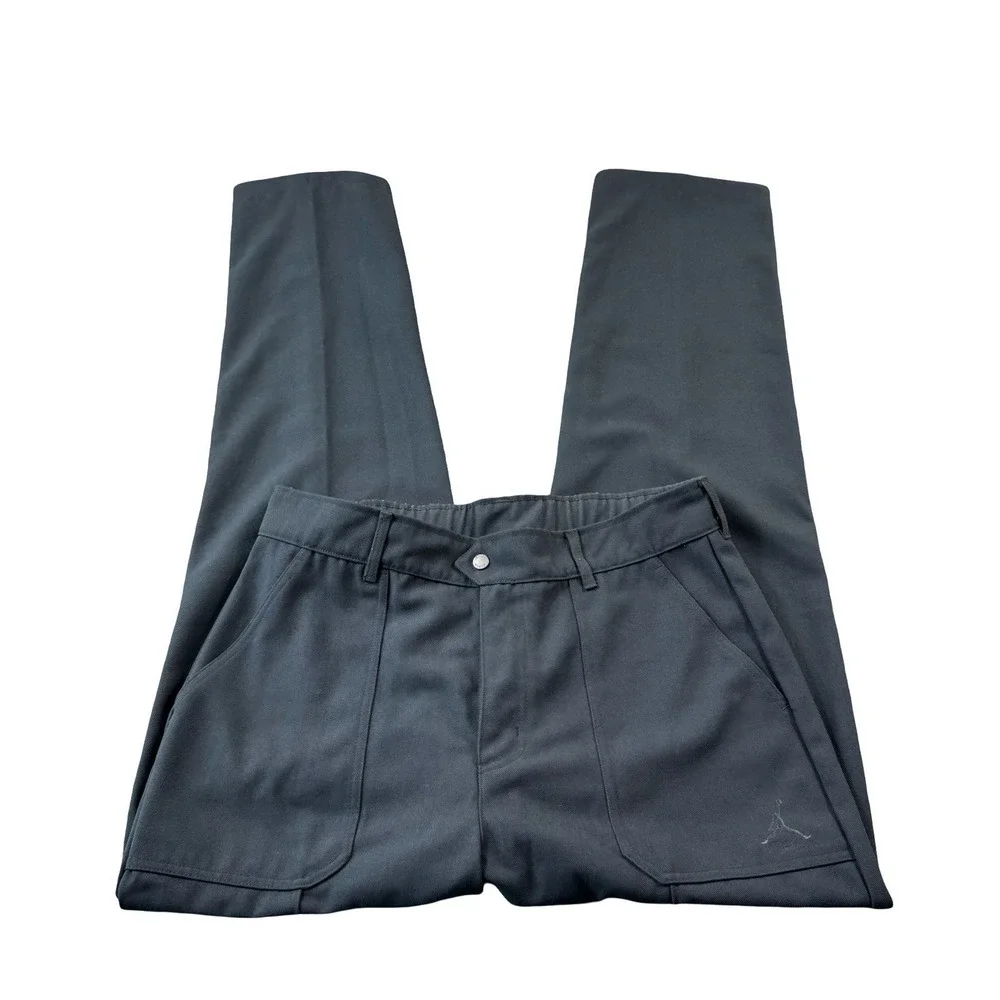 Air Jordan Gray Pants Track Zip Hem Standard Fit FN5446-045 Mens Size M Tall